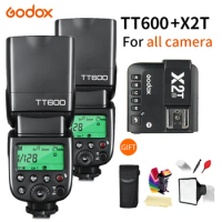 Godox TT600 Flash 2.4G Wireless TTL 1/8000s Camera Photo Speedlite + X2T-C/N/S/F/O/P Trigger For Canon Nikon Sony Fuji Olympus