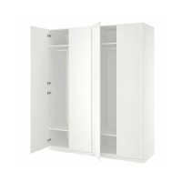 PAX/FORSAND 衣櫃/衣櫥, 白色/白色, 200x60x236 公分