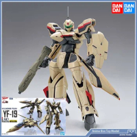 [In Stock]Bandai Figure Macross Plus Anime Figures HG 1/100 YF-19 Fighter Dimension Fortress Collection Action Figure Children