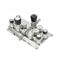 Adjustable Stainless Steel 316 Multi-Gas Panel Control Pressure Regulator for Laboratory Semiconductors