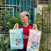 Combo 2 bịch bỉm bemom summer hàn quốc dán/quần thấm hút tốt khô thoáng không lo tràn cho bé