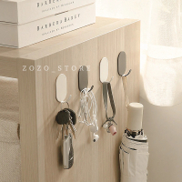 【zozo】買三送二 鐵製壁掛鉤(免打孔 附3M貼片 掛勾 衣帽架 掛鉤架 掛衣鉤 鑰匙鉤 金屬掛鉤)