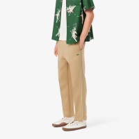 【LACOSTE】男裝-法國製造巴黎運動長褲(卡其色)