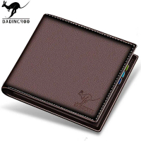 Fashionable men's short wallet, small men's wallet, card holder, driver's license leather case, men'