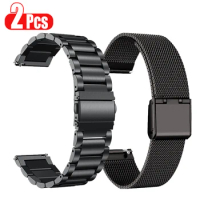 Metal Strap For Amazfit Bip 5 Smart Watch Band Bracelet For Amazfit GTR 4 3 2 2e 47 42mm/Bip 3 Pro GTS 2 3 4 Mini Wristband