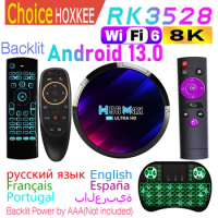 H96 MAX RK3528 Android 13.0 Quad Core Wifi6 8K 100M LAN Dual Wifi 2.4G 5G BT5.0 2GB 4GB 16GB 32GB 64GB Smart TV Box