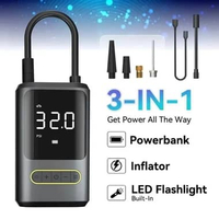 Pompa Ban 3in 1 Portable Kompresor Angin Mobil Motor Sepeda Elektrik Digital Wireless Inflator Mini 
