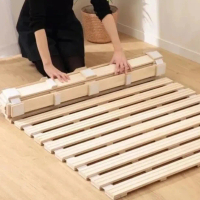 Dipan Alas Springbed Kayu Pallet Minimalis Estetik 100x200 cm Fleksibel Lipat & Gulung Cocok untuk K