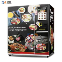 -18 Degree Celsius Frozen Food Vending Machine Hot Meals Vending Machine With Microwave Heating Automatic