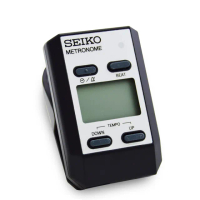 【SEIKO】DM51 隨身型 電子節拍器(銀色)