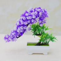 1pc Artificial Plants Masson Pine Bonsai Plants Beautify Environmental of Garden Hotel Home Wedding Party Desktop Ornament