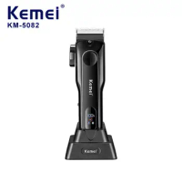 Kemei Km-5082 Hair Clipper Professional USB Rechargeable Hair Clipper Men Adjustable Electric Hair Cutting Machine Men Trimmer