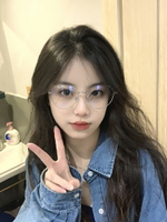 韓國金絲文藝氣息眼鏡近視女專業可配有度數鏡片素顏神器超輕平光