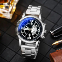 New Fashion Men Luxury Stainless Steel Quartz Watch Mens Business Sports Army Military Wrist Watches Relogio Masculino Hot Clock