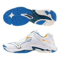 MIZUNO 美津濃 休閒鞋 男鞋 運動鞋 排球鞋 SKY BLASTER 藍白 V1GA240056