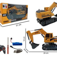 1:22 Beko Excavator Remote Control RC Eskavator Mobil Mobilan 2.4Ghz Mainan Anak Laki Laki