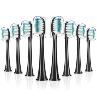 8 PCS Electric Toothbrush Replacement Head Tooth Brush Heads For Philips HX3/6/9 Series Soft Dupont Bristles Nozzles