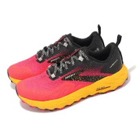 Brooks 越野跑鞋 Cascadia 17 女鞋 紅 黃 輕量 回彈 抓地 郊山 健行 運動鞋 1203921B609