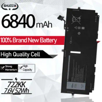7.6V 52Wh 722KK Battery For Dell XPS 13 9310 9300 2020 9380 Series FP86V P117G P117G001 P117G002 2XXFW WN0N0 Free Tools