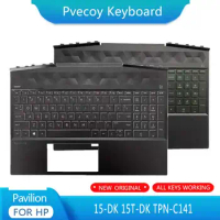 New For HP Pavilion 15-DK 15T-DK TPN-C141 Laptop Palmrest Case Keyboard US English Version Upper Cover