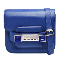 Proenza Schouler PS11 TINY 牛皮斜背包(寶藍-展示品)