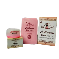 Paket 2in1 Cream Original Malam Collagen+Bedak TWC Collagen