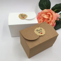 20pcs/lot Natural Kraft Paper Cake Box,Party Gift Packing Box,Cookie/Candy/Nuts Box/DIY Packing Box