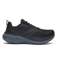Saucony Men Running Shoes Hurricane 25 Sepatu Lari Pria Black/Shadow 43 Black/Shadow