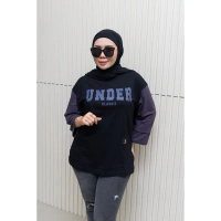 Women's Oversized T-Shirt 3/4 Sleeve T-Shirt Women's Oversized Top Muslimah Shirt