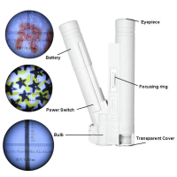 Mini Pen Pocket Measuring Zoom 150X Microscope Loupe Magnifier Pen
