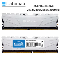 Latumab Memoria RAM DDR4 8GB 16GB 32GB 3200MHz 2666MHz Desktop Memory PC4-25600 PC4-21300 288 Pins 1.2V DIMM DDR4 RAM Module