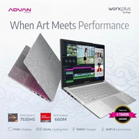 ADVAN LAPTOP WORKPLUS HERITAGE BATIK AMD RYZEN 5 7535HS 8GB 256GB 14" Windows 11 Silver [ADVAN WORKP
