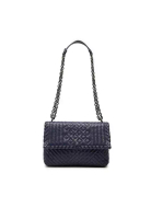 BOTTEGA VENETA 心愛的 Bottega Veneta 小號納帕纖維 Intrecciato 縫合 Olimpia 單肩包