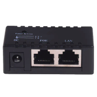 POE Pasif, untuk Kamera IP, Telefon VoIP, Peranti AP Jaringan, 12V - 48V
