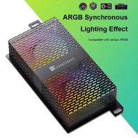 Mới ARGB 3 chân Làm mát Bộ nhớ DDR4/DDR5 PWM 4 chân Quạt RAM kép Quạt 12V LED 5V Tiếng ồn thấp Bộ Tả
