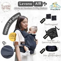 Cuddle Me Levana Neo Gendongan bayi SSC Newborn adjustable Air Black