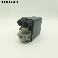AC 220V 20A 175PSI 4-Port Air Compressor Pump Pressure Switch Control Valve