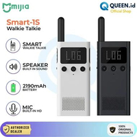 Xiaomi Mijia 1S Smart Walkie Talkie HT with FM Radio Speaker LCD Dot Display 2190mAh BIRU