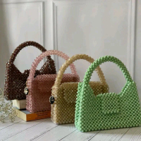 Tas mutiara home made by meta styles . Tas wanita slempang. Tas manik manik.