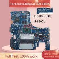 BMWQ1 BMWQ2 NM-A481 For Lenovo Ideapad 300-14ISK I5-6200U R5/M330 Laptop Motherboard SR2EY 216-0867030 DDR3 Notebook Mainboard