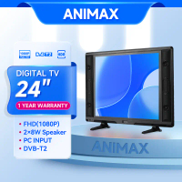 Animax TV LED Digital 24 INCH Televisi DVB-T2 FULL HD ORIGINAL GARANSI 1 TAHUN (Digital-24AWIDE)