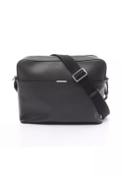 Louis Vuitton 二奢 Pre-loved Louis Vuitton Anton Messenger PM taiga Ardoise Shoulder bag leather black