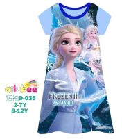 FROZEN ELSA ANNA BAJU TIDUR / PIYAMA DASTER TEEN CEWEK AILUBEE D035