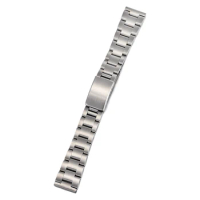17MM 18mm 19mm 20mm Flat End Oyster Stainless Steel Solid Bracelet Watch Strap For ROLX SKX Watch