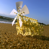 木牛流馬風力獸科技小發明制作仿生風能動力機械科學實驗套裝玩具
