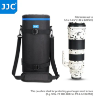 JJC Portable Camera Lens Bag Pouch Case for Sony FE 200-600mm f/5.6-6.3 G OSS Shoulder Bag Backpack SLR Photography Accessories