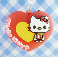 【震撼精品百貨】Hello Kitty 凱蒂貓~KITTY鑰匙圈-造燈愛心