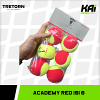 Bola Tenis Junior Tretorn Academy Red (isi 6) - Kids 5-8 Tennis Ball - Bola Anak - Engineered in Swe