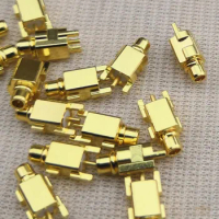 100pcs DIY Gold Plated Pins MMCX Connector Female Male Socket For Shure SE535 SE215 SE425 SE846 UE900 headphone