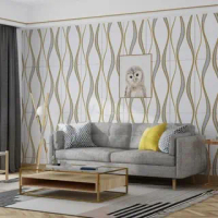 AVVET-Walpapper Dinding Foam 3D 70cm X 70cm Motif Gelombang Wallfoam Kamar Tidur Anti Air Aesthetic 